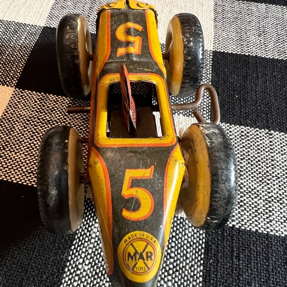Marx Toys #5 Wind up, Speedster w/Key and Driver - Picture 5 of 7